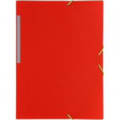 Grafoplas Carpeta de gomas COLORGRAF 3 Solapas Gomas rojo