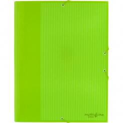 GRAFOPLÁS Carpeta de gomas con 3 Solapas For. Multiline Verde