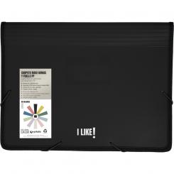 GRAFOPLÁS Carpeta Maxi PP Gomas  Fuelle Like3 Negro