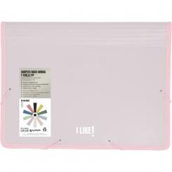 GRAFOPLÁS Carpeta Maxi PP Gomas  Fuelle Like3 Rosa Soft