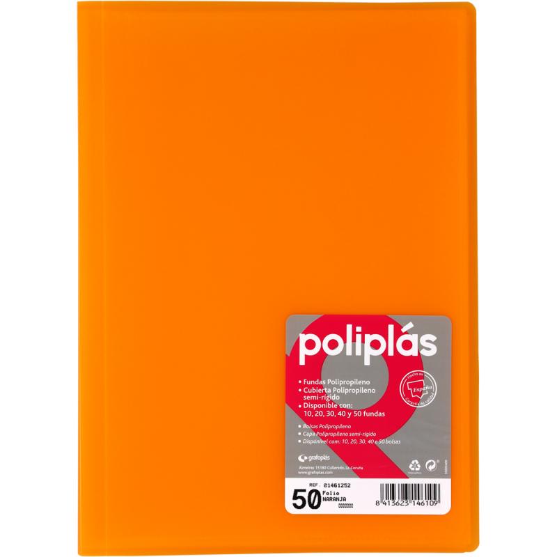 grafoplas-carpeta-poliplas-50-fundas-folio-translnaranja