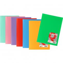 Grafoplas carpeta Poliplas Opaco      40 Fund Fol Surtido