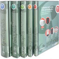 Grafoplas Carpetas Fundas A4 Pers.PP 60F negro Elite