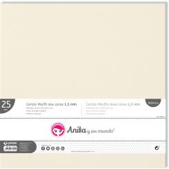 Grafoplas ANITA Y SU MUNDO Carton 1,5MM Marfil 2 Caras 12X12