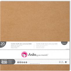 Grafoplas ANITA Y SU MUNDO Carton 2,2MM Kraft  2 Caras 12X12