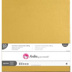 Grafoplas ANITA Y SU MUNDO Cartulina 230G Metal Oro 12X12