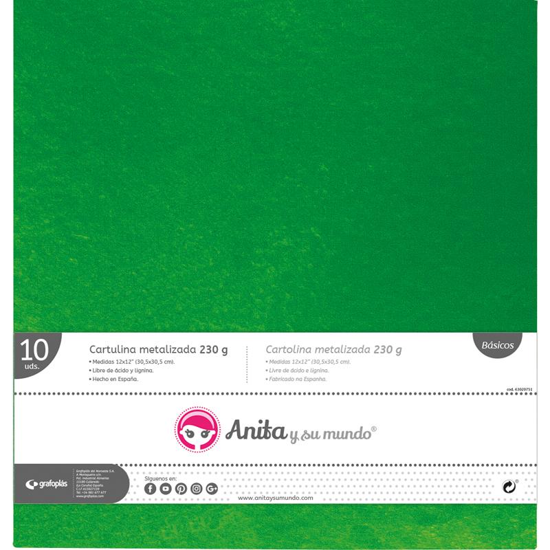 grafoplas-cartulina-230g-metal-verde-12x12
