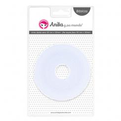 Grafoplas ANITA Y SU MUNDO Cinta Adhesiva Blanca Doble Cara 3D 4Mx10MMx2MM