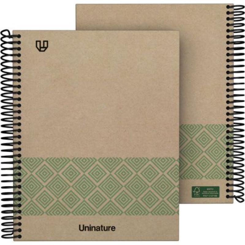 GRAFOPLÁS Cuaderno de espiral cuadriculado For.A5 80H 90G 4X4 Uninat.Verde