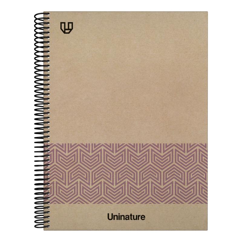 GRAFOPLÁS Cuaderno de espiral For.A4 80H 90G Liso Uninat.Violeta