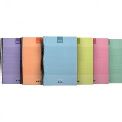 Grafoplas Libreta Cuaderno espiral PP Cuarto Cuadriculado 4mm Kuru2 Surtido
