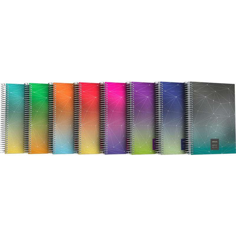 GRAFOPLÁS Cuaderno PP Cuarto C4 Uneq Metal Surtid