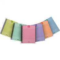 Grafoplas Libreta Cuaderno espiral PP Folio Cuadriculado 4mm Kuru2 Surtido