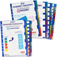 Grafoplas Juego Separador PP 0,5 A4 12Pos/2*6Col 11T