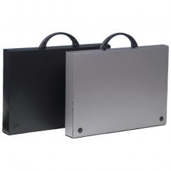 Grafoplas Maletin 4mm. PP Asa/Broches negro