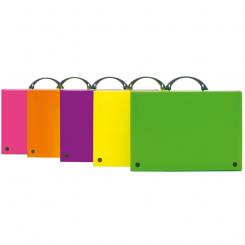 Grafoplas Maletin Folio PP 0,8 Fluorgraf amarillo