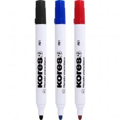 KORES Marcador Pizarra Blanca azul PB1 Punta Cónica