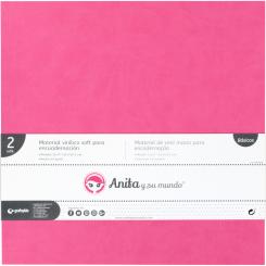 Grafoplas Pack 2  Material Vinil Charol Encuadernar Fucsia