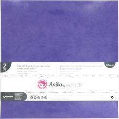 Grafoplas Pack 2  Material Vinil Charol Encuadernar Viole