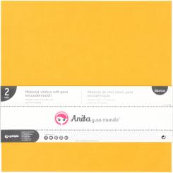 Grafoplas Pack 2  Material Vinil Soft Encuadernar Amarillo