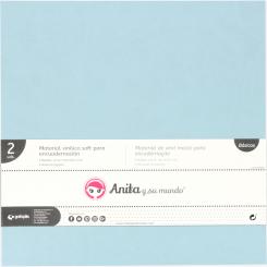 Grafoplas Pack 2  Material Vinil Soft Encuadernar Azul