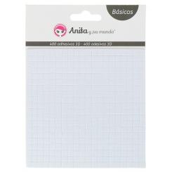 Grafoplas Pack 400 Adhesivos  3D 5X5MM 2MM grosor