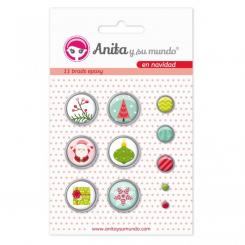 Grafoplas Pack 5 Láminas Pegatinas Navidad Mágica