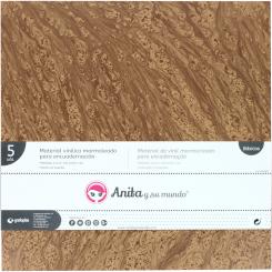 Grafoplas Pack 5  Material Vinil Marmol Encuadernar Corcho