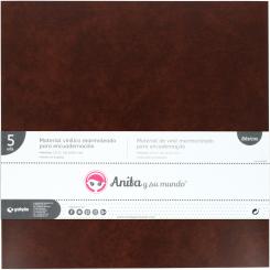Grafoplas Pack 5  Material Vinil Marmol Encuadernar Marron