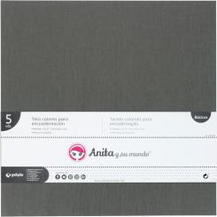 Grafoplas Pack 5 Telas Color  Encuadernac.Gris