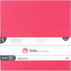 Grafoplas Pack 5 Telas Color  Encuadernacion Rosa