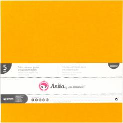 Grafoplas Pack 5 Telas Color  encuadernación Mandarin