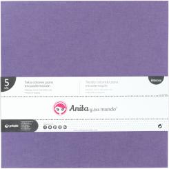 Grafoplas Pack 5 Telas Color  Encuadernc.Lavanda
