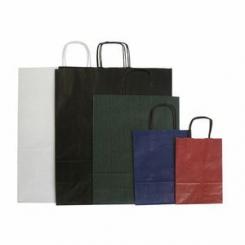 Grafoplas Pack4 Bolsa Asa Rizada Pequeña Blanca Kraft