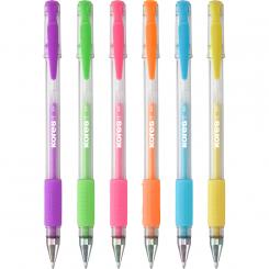 KORES Pack6 Bolis 1mm BG4 Tinta de Gel Pastel colores surtidos