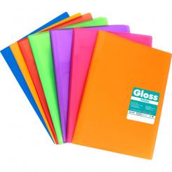 Grafoplas Carpeta con fundas soldadas POLIPLAS 10 Folio Gloss azul