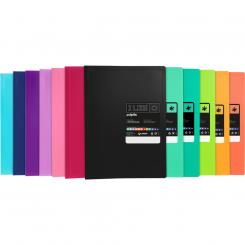 Grafoplas Carpeta con fundas POLIPLAS 20F Folio Like coral