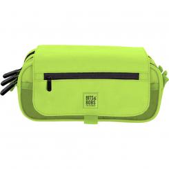 GRAFOPLÁS Portatodo Triple Con Solapa Bits&Bobs 25 Fluor Pastel Verde Neon