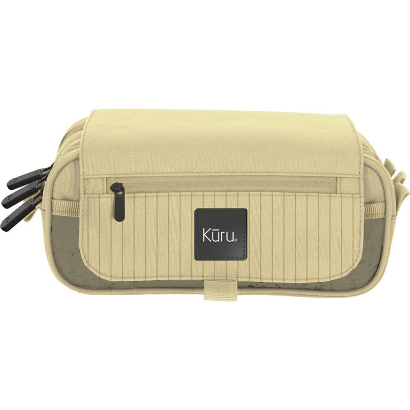 GRAFOPLÁS Portatodo Triple Con Solapa Kuru Kuru4 Amarillo Soft