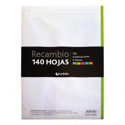 Grafoplas Recambio 140H 5 Col. 70G Pautado