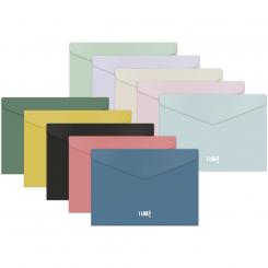 GRAFOPLÁS Sobres con broche textil adhesiva A5 PP  Like3 Verde Claro