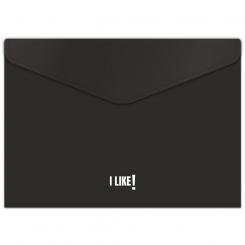 GRAFOPLÁS Sobres con broche textil adhesiva Fº+ PP Like3 Negro