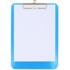 Grafoplas Sujetapapeles Plástico con Pinza+Regl A4 azul