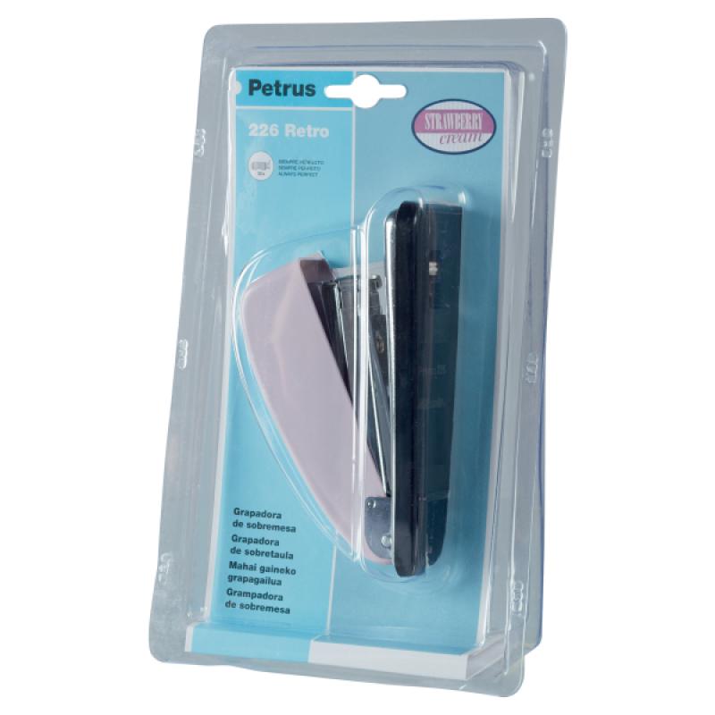 grapadora-petrus-mod-226-retro-blister-strawberry-cream