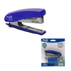 Grapadora Plus 100 Mini + grapas Azul