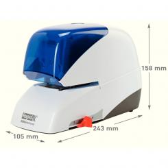 Grapadora eléctrica RAPID mod. 5050E, azul , con tecnología Flat-Clinch