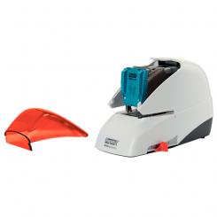 Grapadora eléctrica RAPID mod. 5050E, plata/naranja , con tecnología Flat-Clinch
