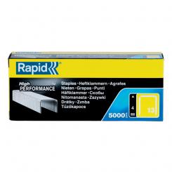 RAPID Grapas 13/4 mm. Caja 5000 galvanizada , Grapa 13  , para clavadoras RAPID