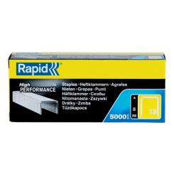 RAPID Grapas 13/8 mm. Caja 5000 galvanizada , Grapa 13  , para clavadoras RAPID