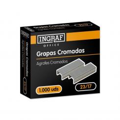 Grapas Ingraf office 23/17 cromadas Caja 1000U